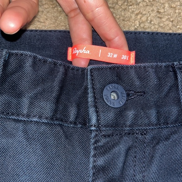 Rapha City Denim Stretch Trousers Cycling Reflective Logo Blue 32 X 30 - Picture 10 of 11